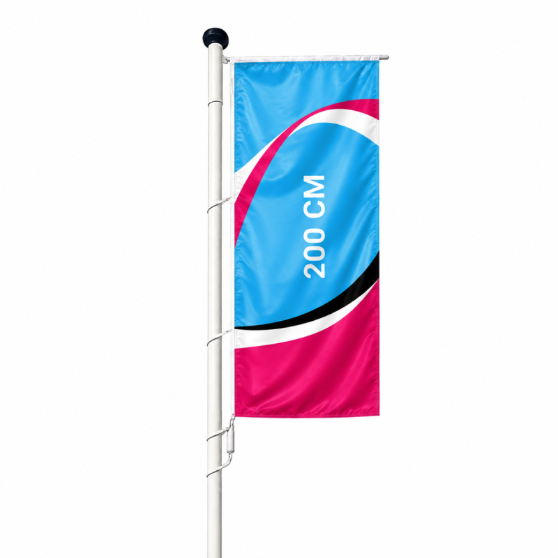 Banner flag, height 200 cm